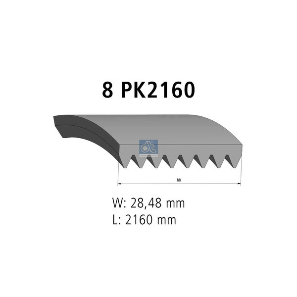 Multiribbed belt 1.21217 DIESEL TECHNIC
